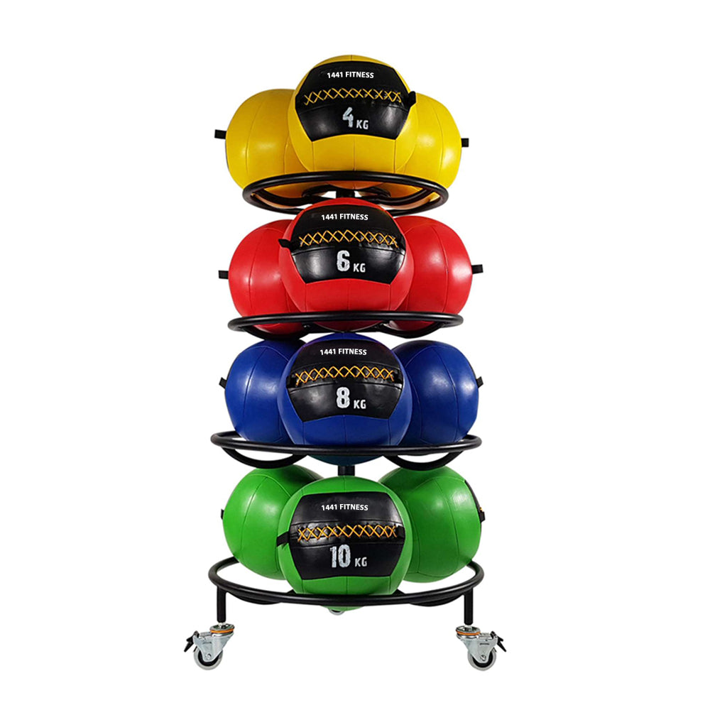 Ball 18 Balls Rack with Wheels