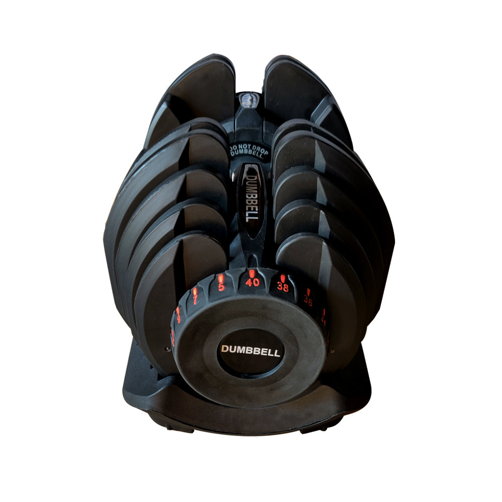 Dumbbell Set that can be adjusted using the dial .