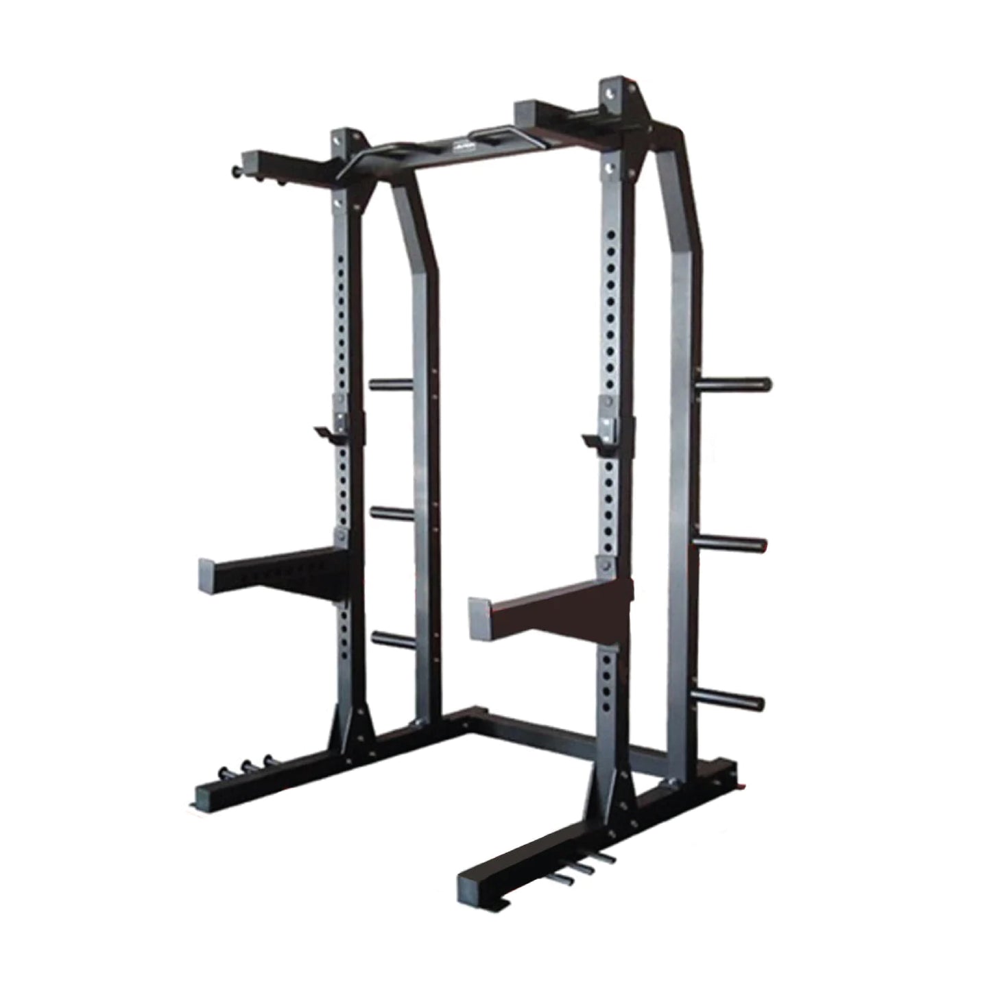 Combo Offer | Half Cage Squat Rack J611 + 80kg Tri Grip Plate Set with Adjustable Bench A8007 + 4 Gym Tile 15 MM