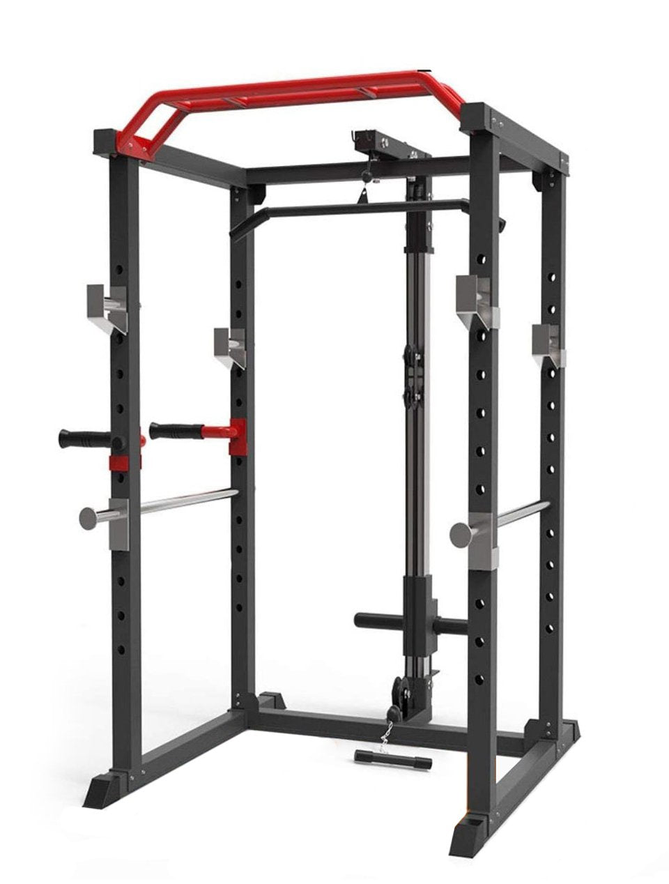 Combo Offer | Power Cage Squat Rack J008 +80 KG Apus Bumper Plate Set + Adjustable Bench A8007 + 4 X 15 mm Flooring