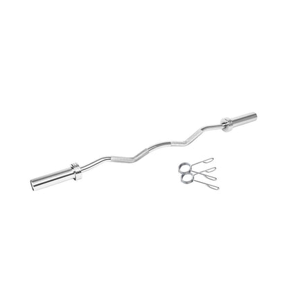 Olympic Size EZ Curl Bar with Collars-Commercial Gym