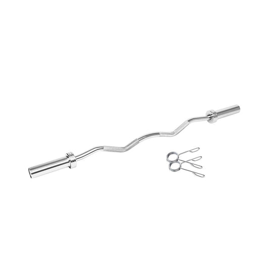 Olympic Size EZ Curl Bar with Collars-Commercial Gym
