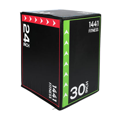 1441 Fitness Premium - 3 in 1 Foam Plyometric Box (Plyo box) 